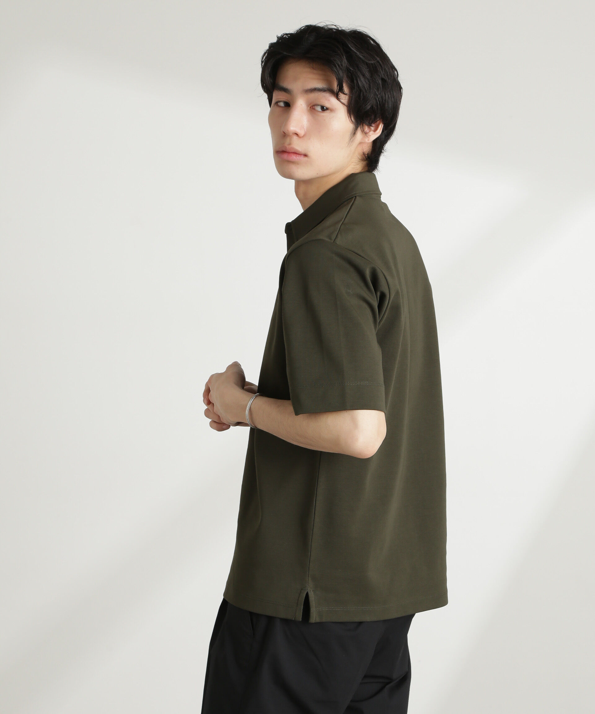 nano･universe「ダブルスムース比翼ポロ」|Tシャツ・カットソー|