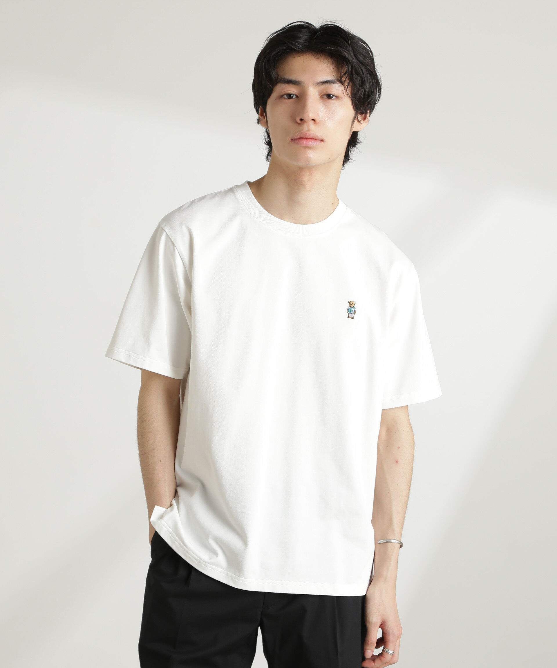 nano･universe「ナノベアTシャツ 半袖」|Tシャツ・カットソー|パターン1