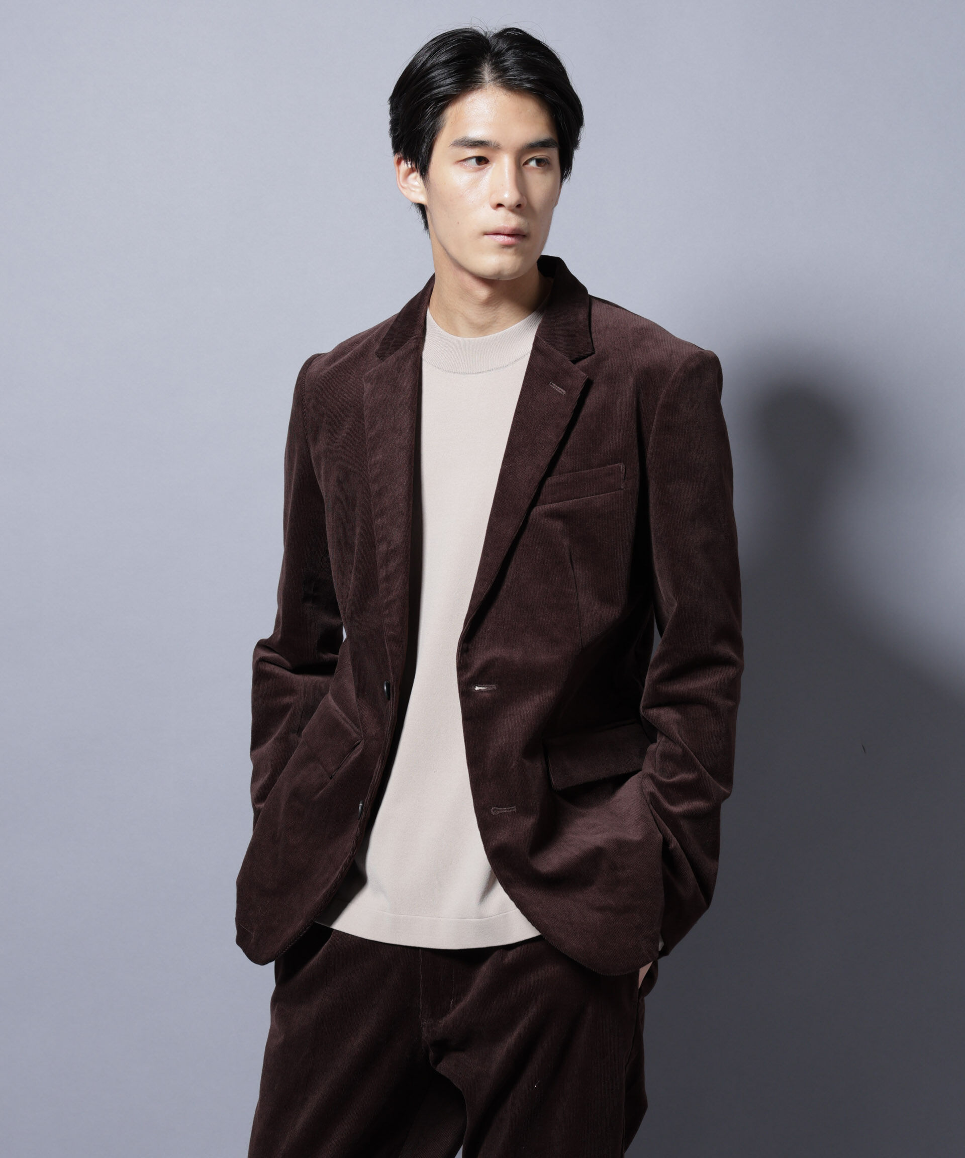 nano･universe「「Damerino」コットンコーデュロイストレッチセットアップ」|スーツ|