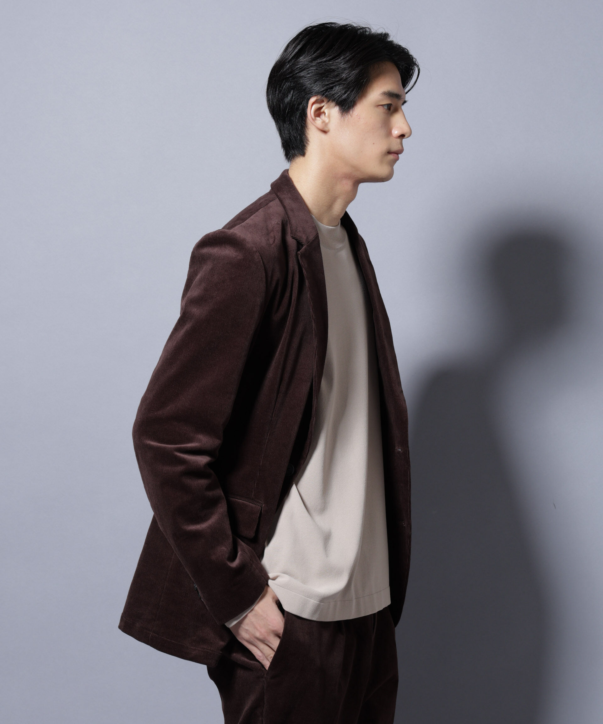 nano･universe「「Damerino」コットンコーデュロイストレッチセットアップ」|スーツ|