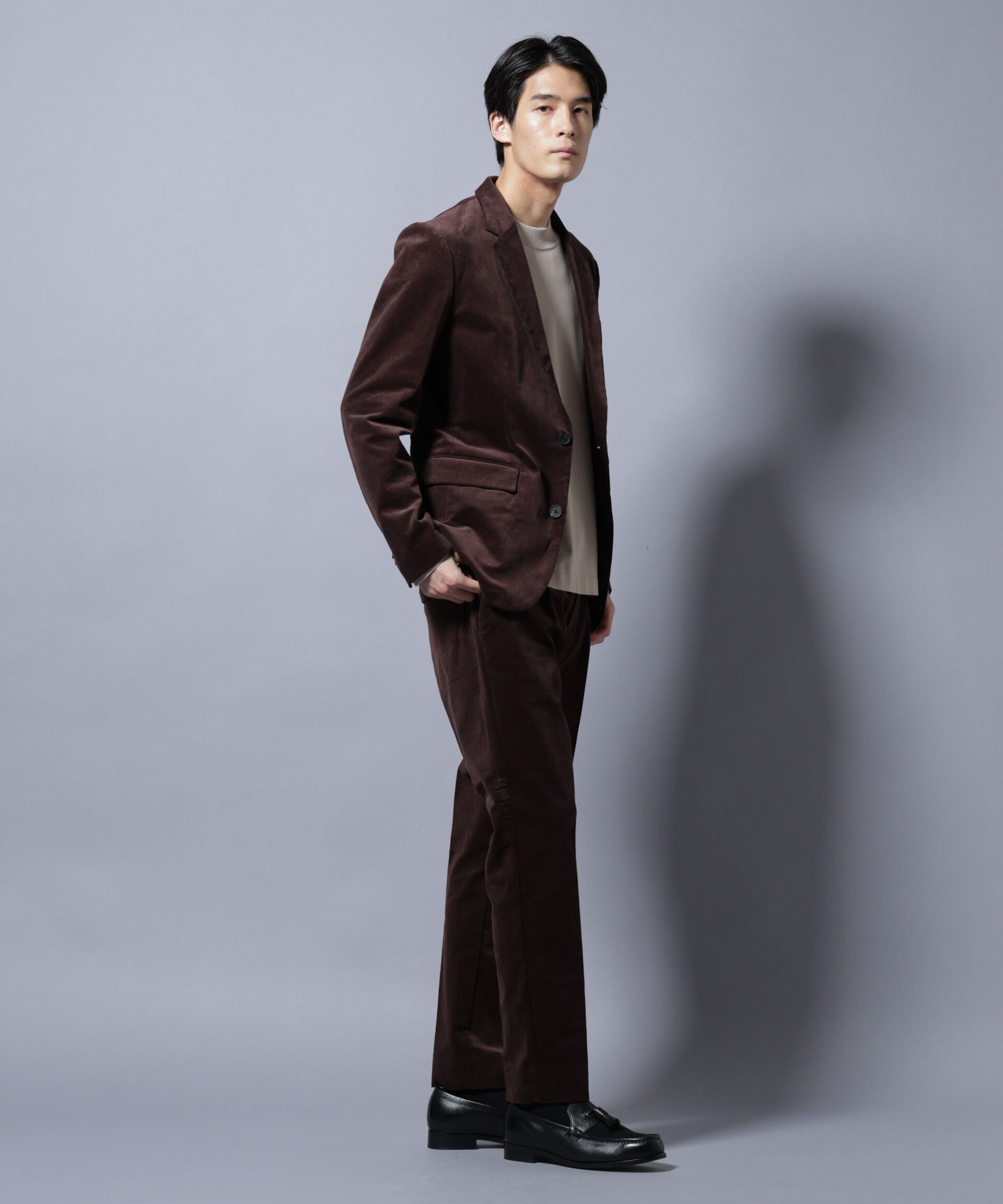 nano･universe「「Damerino」コットンコーデュロイストレッチセットアップ」|スーツ|