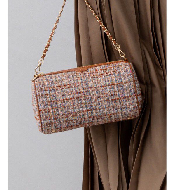 23区「GIOLICAツイード シリンダー ショルダーバッグ」|ショルダー・メッセンジャー|ﾃﾗｺｯﾀﾐ