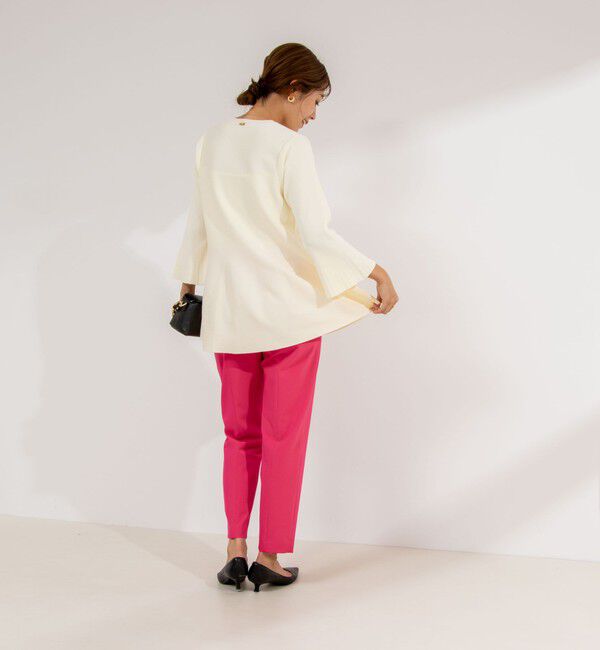 NOLLEY'S sophi「ウォッシャブルストレッチツイルインゴムパンツ」|チノ|