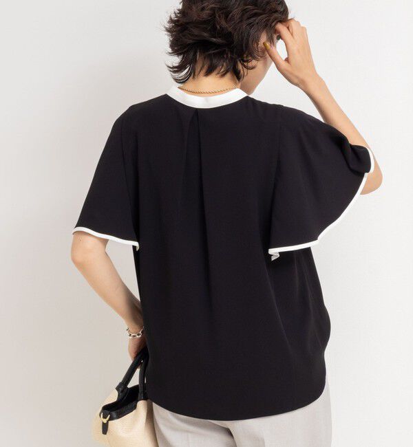 NOLLEY'S sophi「バックサテンフレアスリーブブラウス」|シャツ・ブラウス|