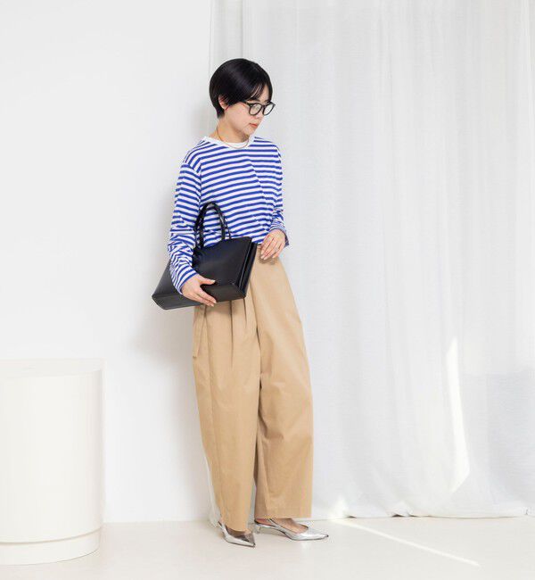 Rie Miller「ウォッシャブルロングスリーブTシャツGIZA COTTON」|Tシャツ・カットソー|