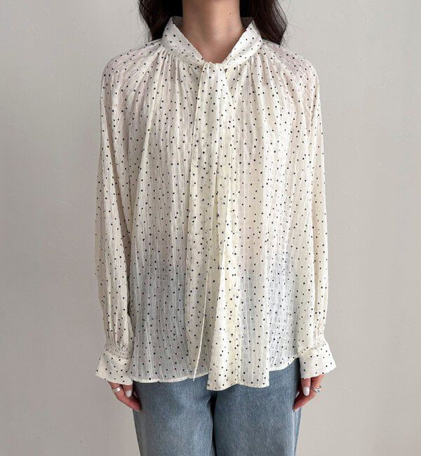 fredy emue「ハートドットボウタイブラウス」|シャツ・ブラウス|