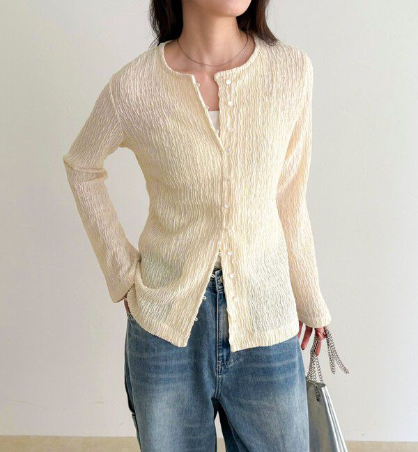 fredy emue「シャーリングカットブラウス」|Tシャツ・カットソー|