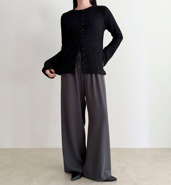 fredy emue「シャーリングカットブラウス」|Tシャツ・カットソー|