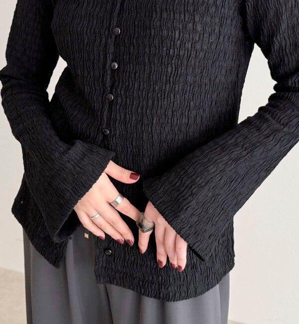 fredy emue「シャーリングカットブラウス」|Tシャツ・カットソー|