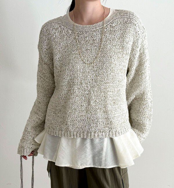 fredy emue「テープヤーンニットプルオーバー」|ニット・セーター|