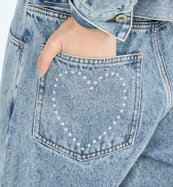 fredy emue「《セットアップ対応》ワイドテーパードデニムパンツ」|デニム|