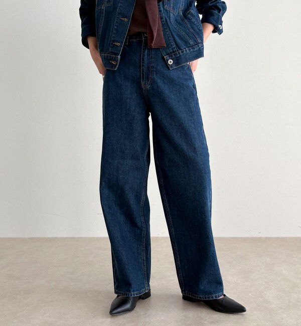 fredy emue「《セットアップ対応》ワイドテーパードデニムパンツ」|デニム|