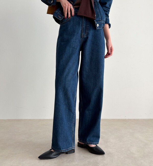 fredy emue「《セットアップ対応》ワイドテーパードデニムパンツ」|デニム|