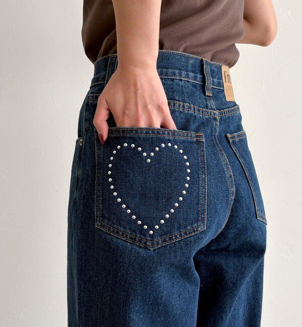 fredy emue「《セットアップ対応》ワイドテーパードデニムパンツ」|デニム|