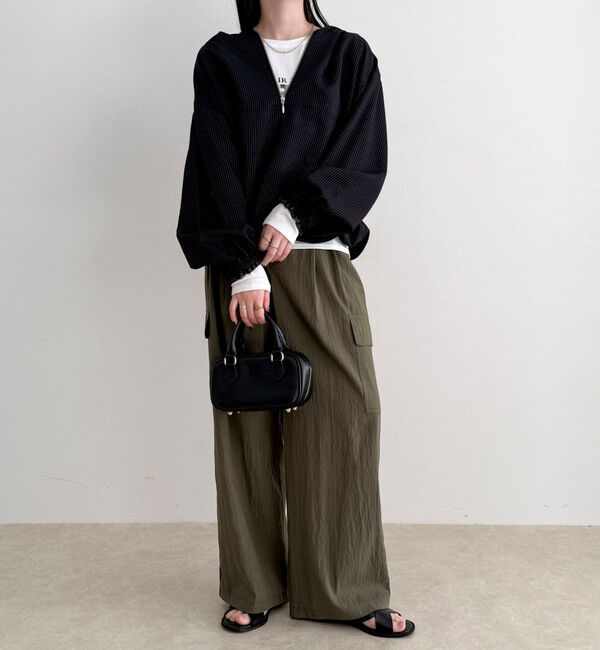 fredy emue「ストライプアノラックシャツブルゾン」|シャツ・ブラウス|