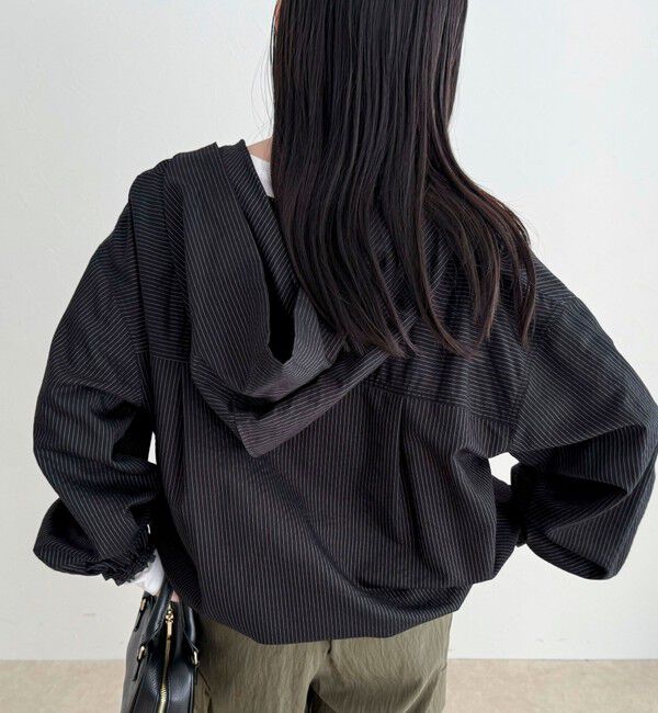 fredy emue「ストライプアノラックシャツブルゾン」|シャツ・ブラウス|