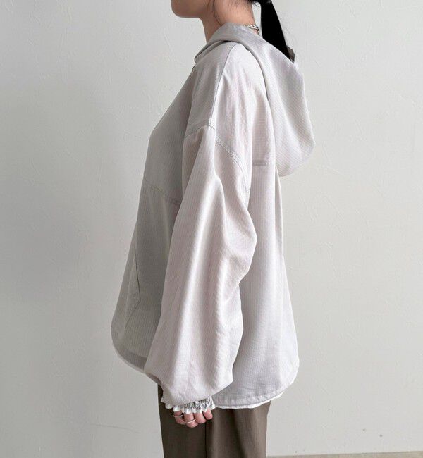 fredy emue「ストライプアノラックシャツブルゾン」|シャツ・ブラウス|