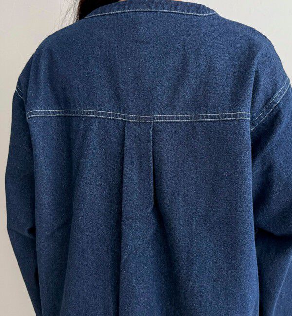 fredy emue「【GEVACO/ゲバコ】ノーカラーデニムジャケット」|デニムジャケット|