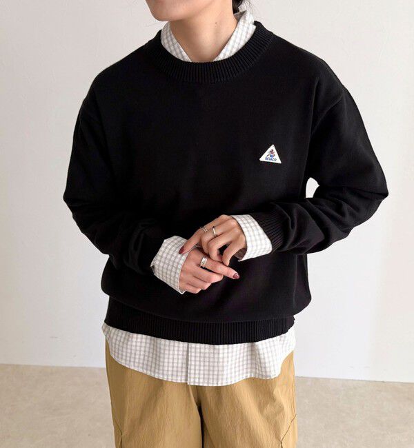 fredy emue「【GEVACO/ゲバコ】コットンラウンドネックプルオーバー」|ニット・セーター|ブラック