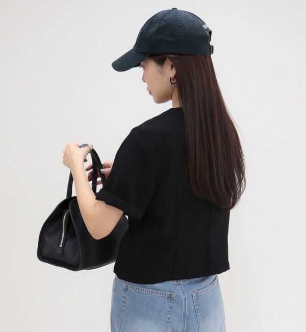 fredy emue「【@sora_522m企画】ノーカラーハーフスリーブジャケット」|ノーカラージャケット|