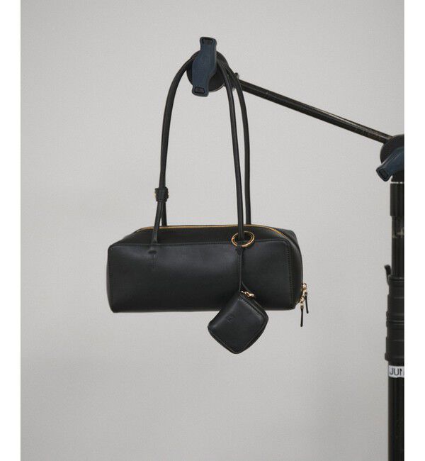 SALON adam et rope'「ミニポーチ付きスプリットレザーワイドバッグ / 追加」|ショルダー・メッセンジャー|