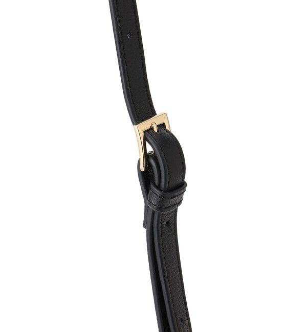 SALON adam et rope'「【WEB限定】【WS（ドゥーブル）】チャーム付きナチュラルレザー2WAYキューブバッグ」|ショルダー・メッセンジャー|