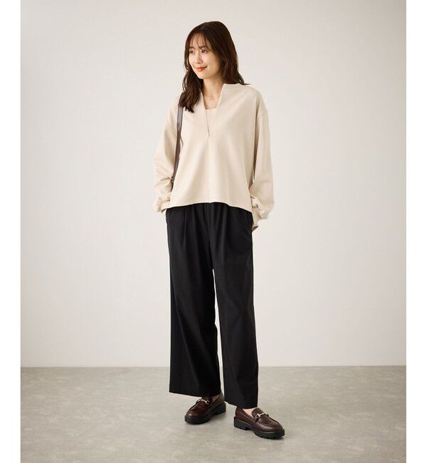 Rope&rsquo;Picnic「スキッパー裏毛プルオーバー」|スウェット・ジャージ|