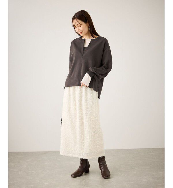 Rope&rsquo;Picnic「スキッパー裏毛プルオーバー」|スウェット・ジャージ|