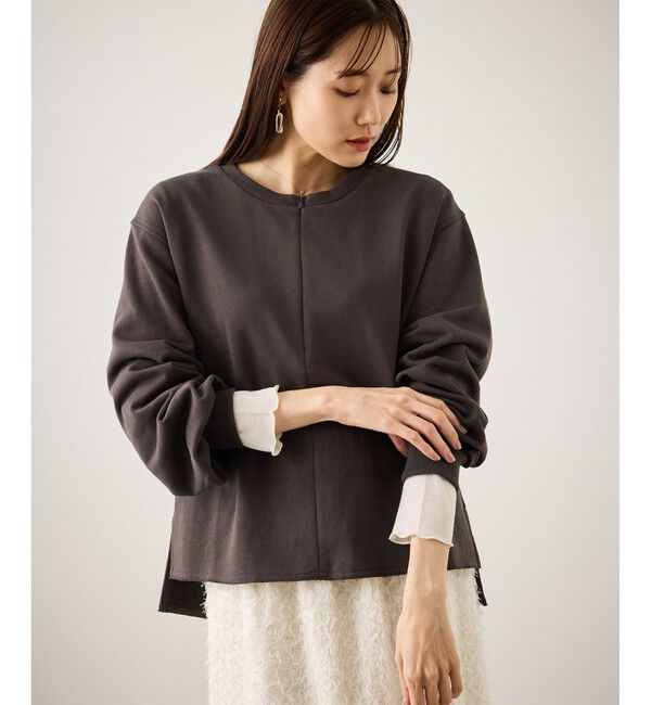 Rope&rsquo;Picnic「スキッパー裏毛プルオーバー」|スウェット・ジャージ|