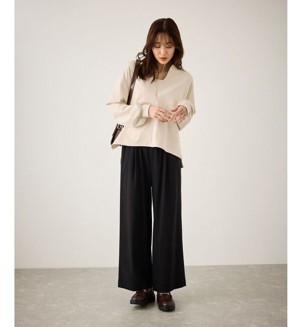 Rope&rsquo;Picnic「スキッパー裏毛プルオーバー」|スウェット・ジャージ|