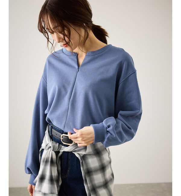 Rope&rsquo;Picnic「スキッパー裏毛プルオーバー」|スウェット・ジャージ|