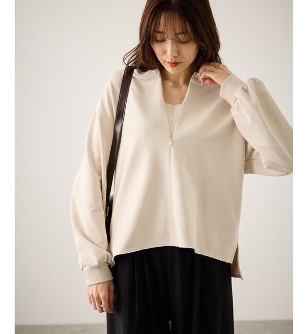 Rope&rsquo;Picnic「スキッパー裏毛プルオーバー」|スウェット・ジャージ|