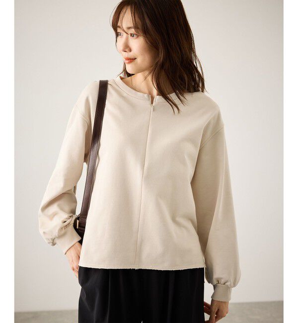 Rope&rsquo;Picnic「スキッパー裏毛プルオーバー」|スウェット・ジャージ|