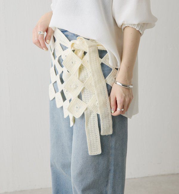  「【PAPILLONNER/パピヨネ】クロシェラップスカーフ」|その他|