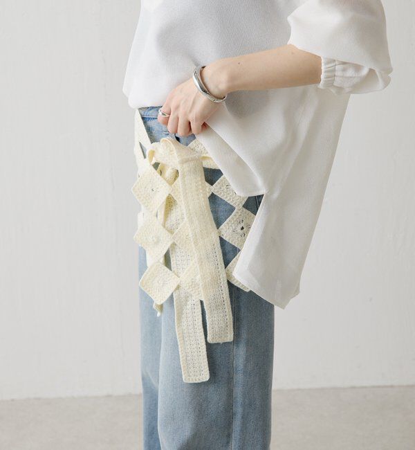  「【PAPILLONNER/パピヨネ】クロシェラップスカーフ」|その他|