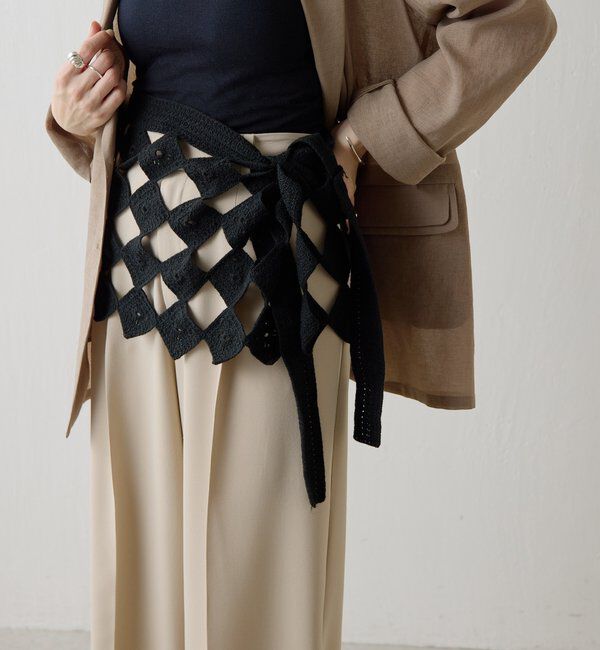  「【PAPILLONNER/パピヨネ】クロシェラップスカーフ」|その他|