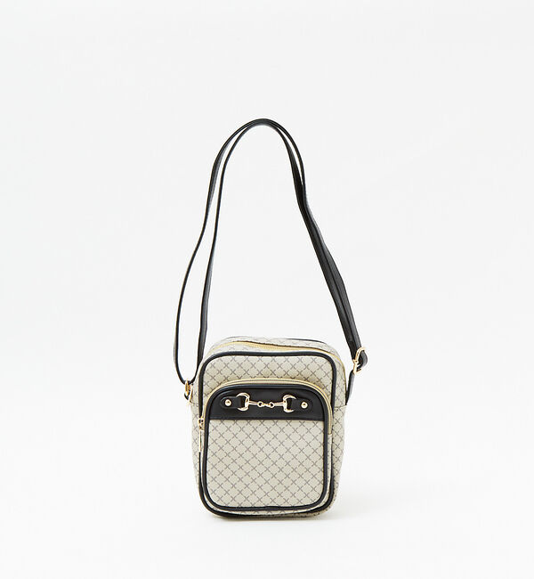 ABAHOUSE「【mieux un】ビット付きクラシカルミニショルダーバッグ」|ショルダー・メッセンジャー|ライトグレー