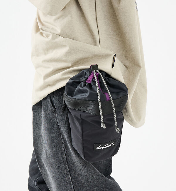 ABAHOUSE「【WILD THINGS/ワイルドシングス】DELFY CHALK BAG/WT」|ショルダー・メッセンジャー|ブラック