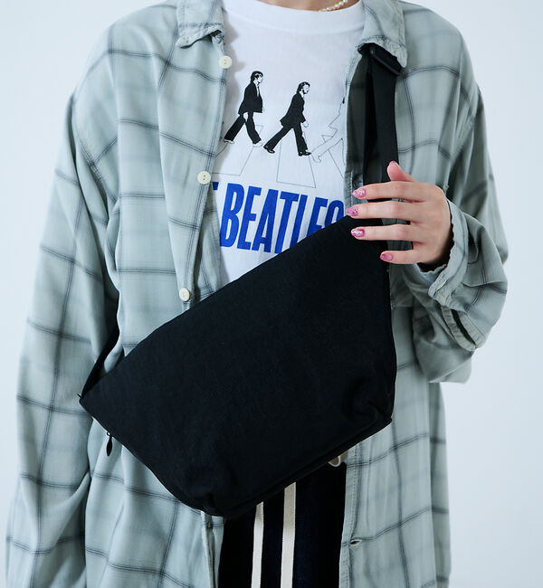 Rouge vif「【SML/エスエムエル】ショルダーバッグS/K905058/シンプル/バッグ/撥」|ショルダー・メッセンジャー|ブラック