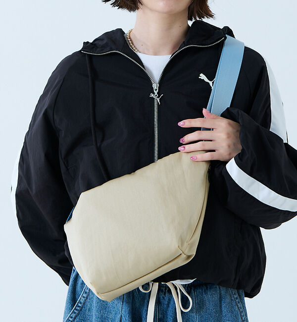 Rouge vif「【SML/エスエムエル】ショルダーバッグS/K905058/シンプル/バッグ/撥」|ショルダー・メッセンジャー|ベージュ