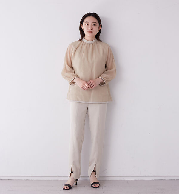 qualite「【セットアップ対応】スリムテーパードスリットパンツ」|その他|