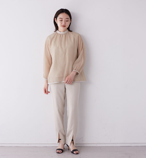 qualite「【セットアップ対応】スリムテーパードスリットパンツ」|その他|