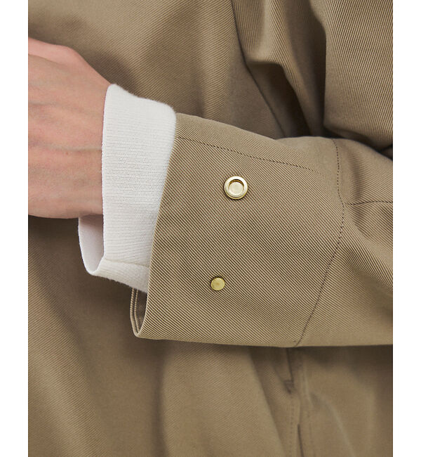 qualite「在庫あるのみ！【小顔効果抜群！大人のフードブルゾン】タスランストレッチフードブル」|ブルゾン・スタジャン|