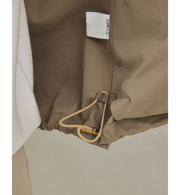 qualite「在庫あるのみ！【小顔効果抜群！大人のフードブルゾン】タスランストレッチフードブル」|ブルゾン・スタジャン|