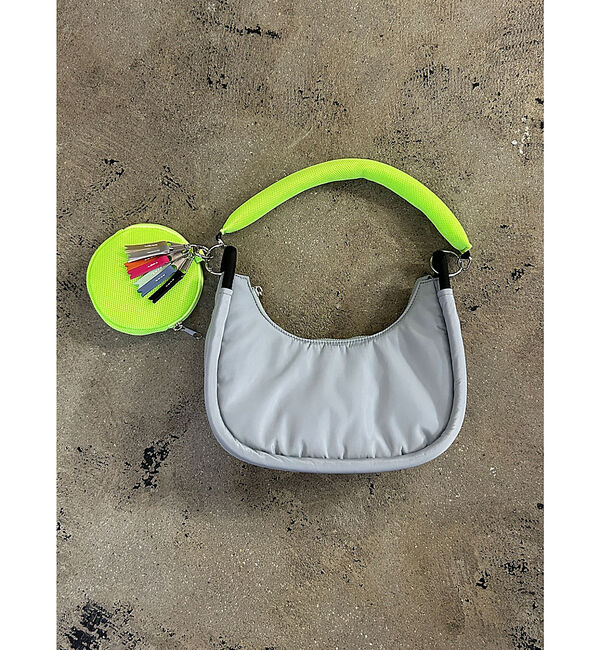 NOMINE「【cheek】round 2WAY shoulder 2WAY ハーフムーン型」|ショルダー・メッセンジャー|グレー