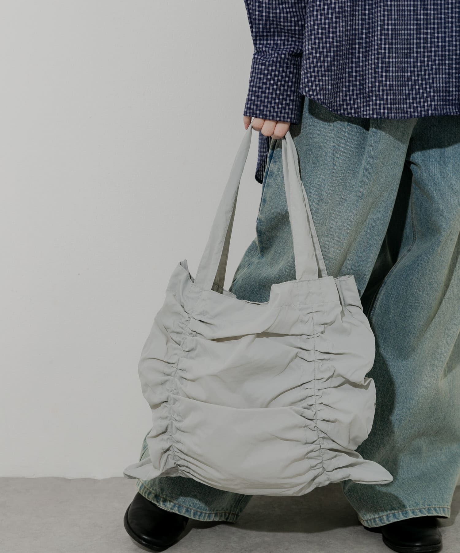 SMELLY「ナイロンギャザートート」|トートバッグ|