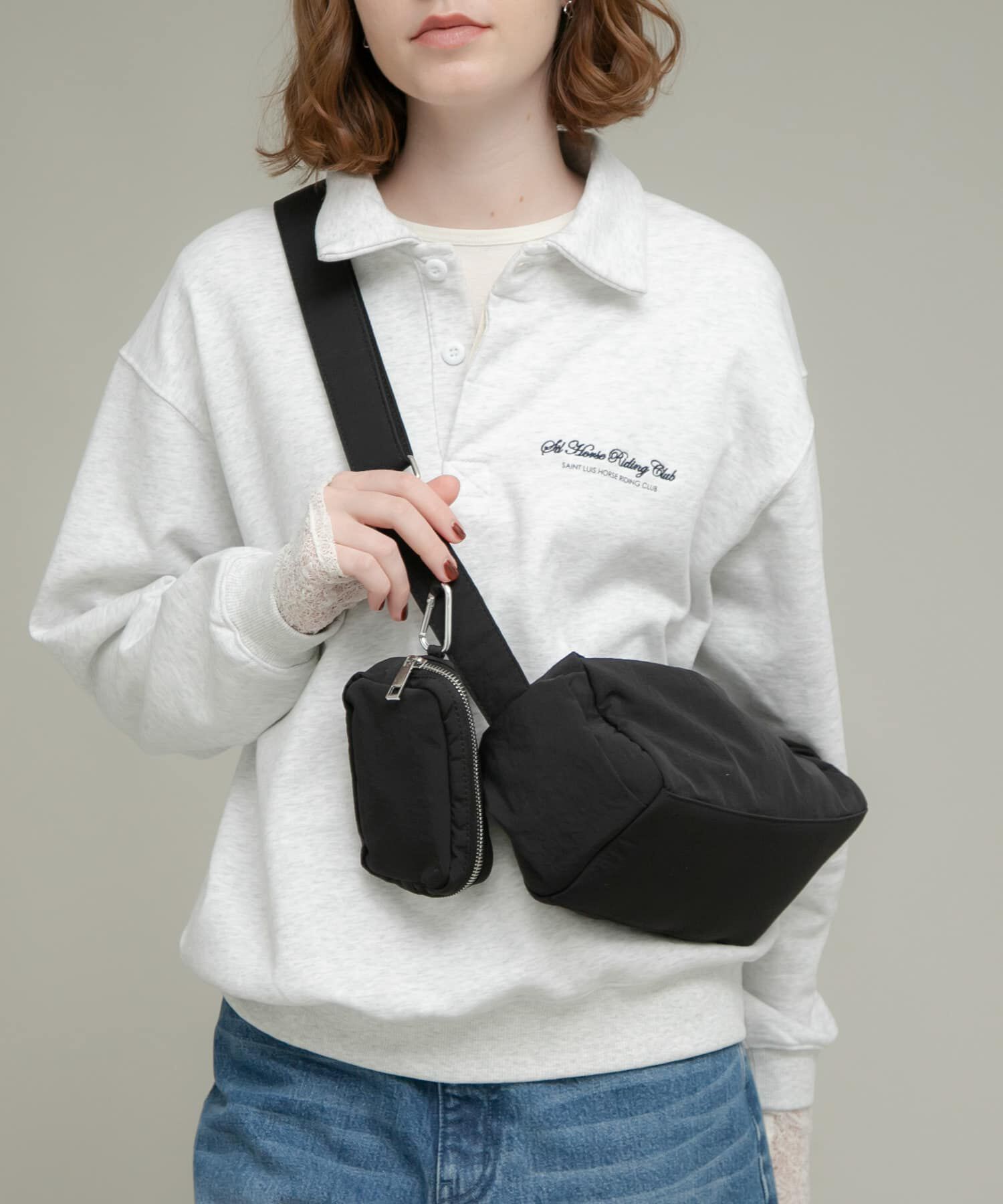 Sonny Label 「ナイロンボディバッグ」|ショルダー・メッセンジャー|ブラック