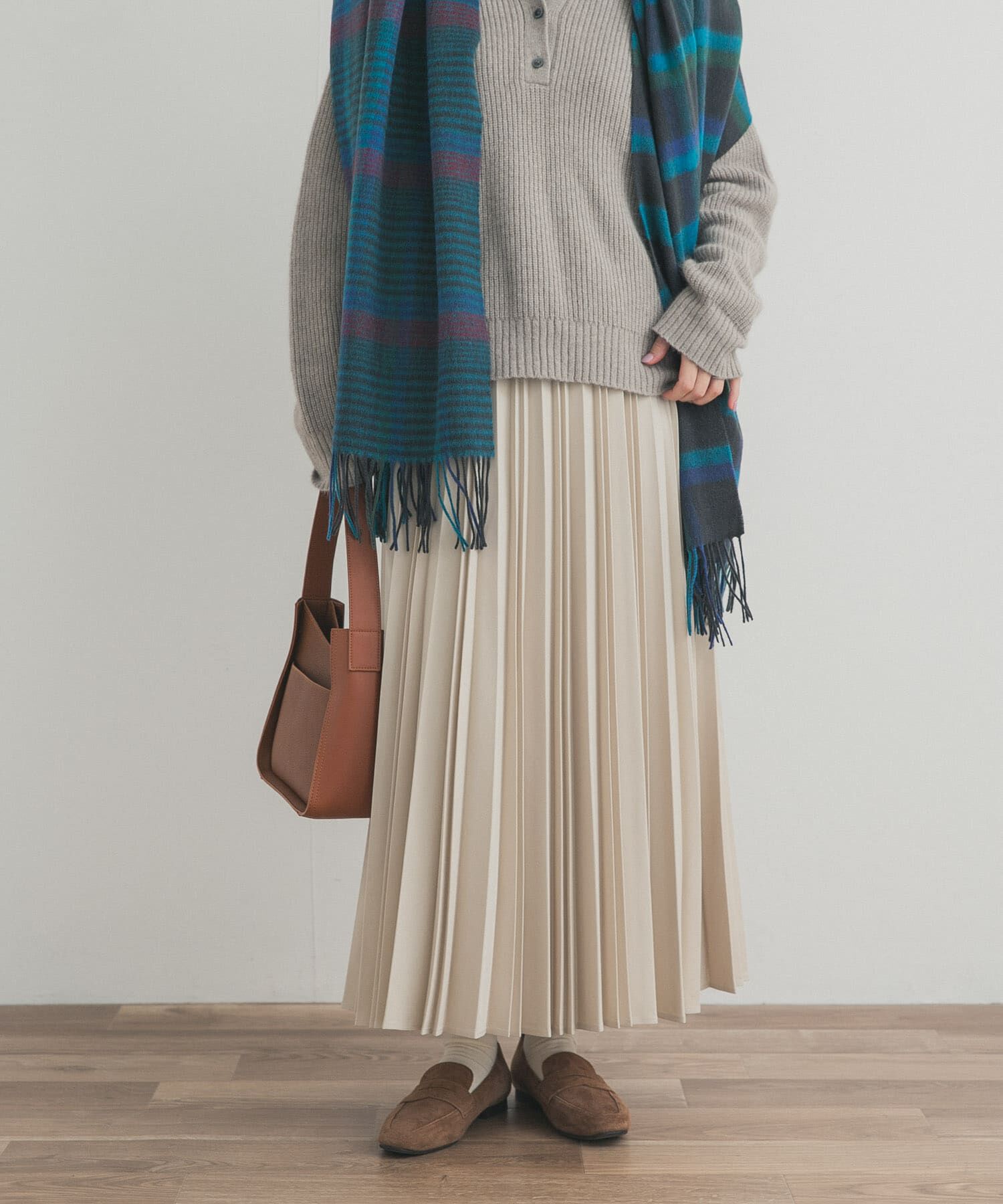 URBAN RESEARCH DOORS「ツイルプリーツスカート」|スカート|