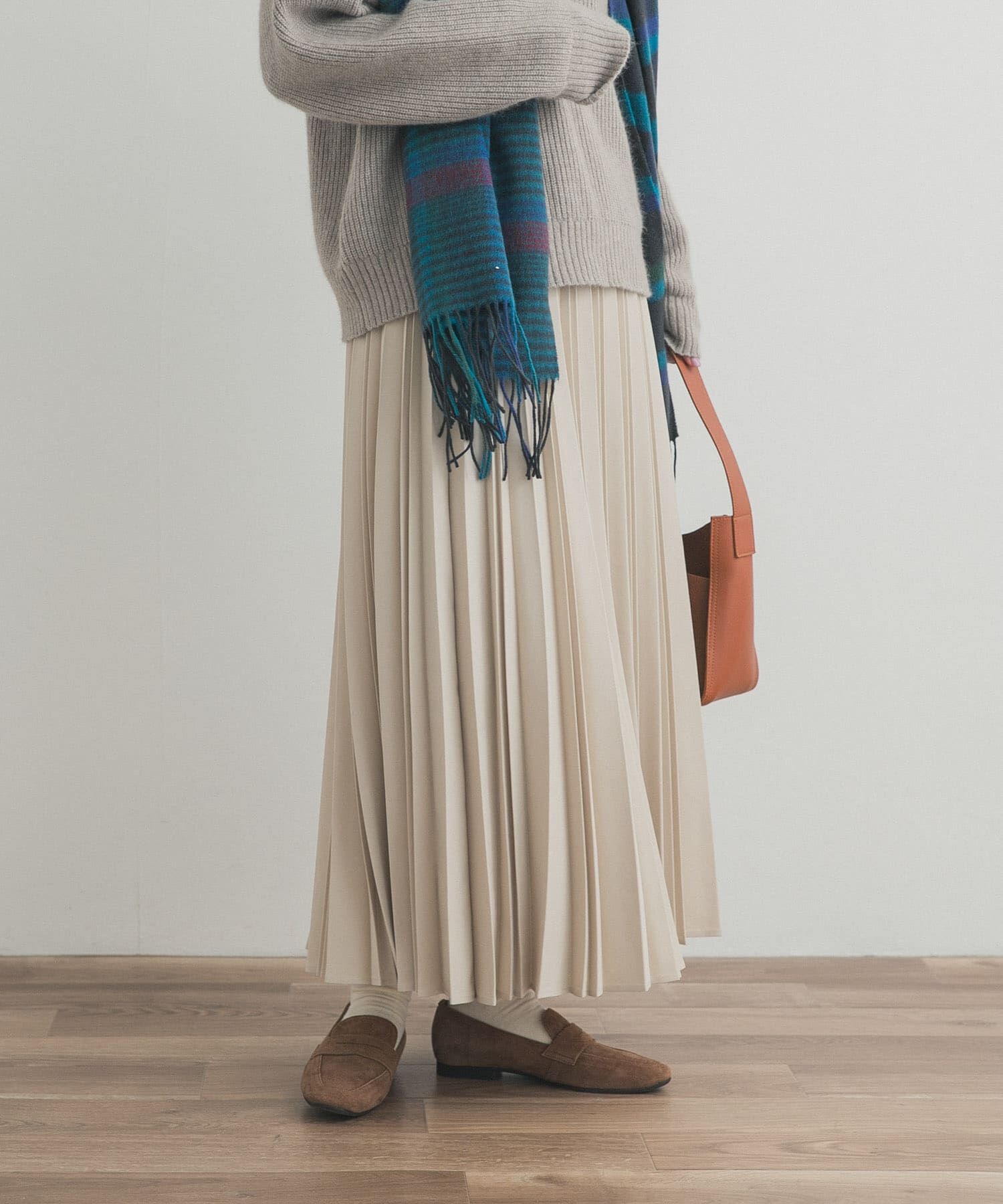 URBAN RESEARCH DOORS「ツイルプリーツスカート」|スカート|