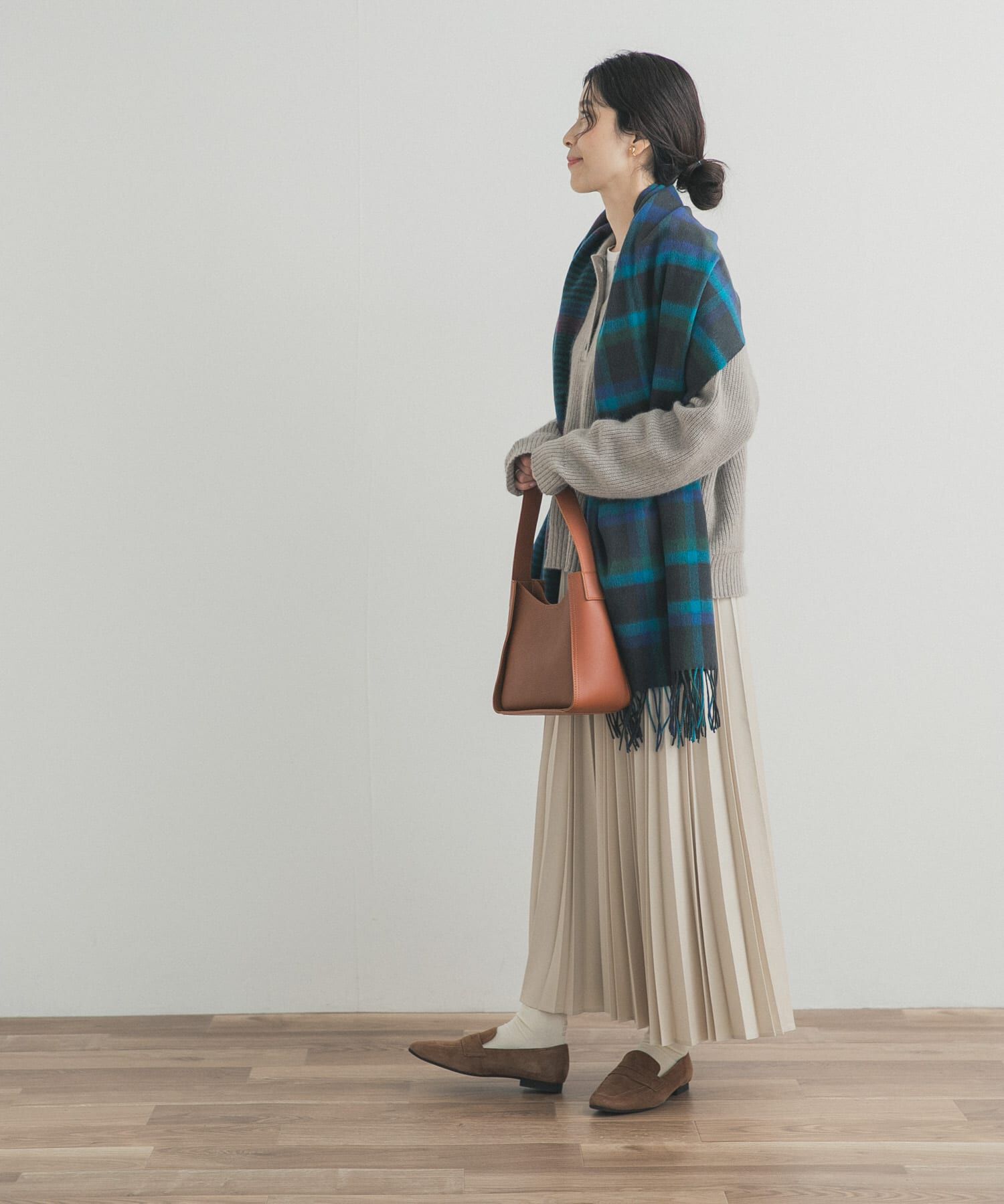 URBAN RESEARCH DOORS「ツイルプリーツスカート」|スカート|